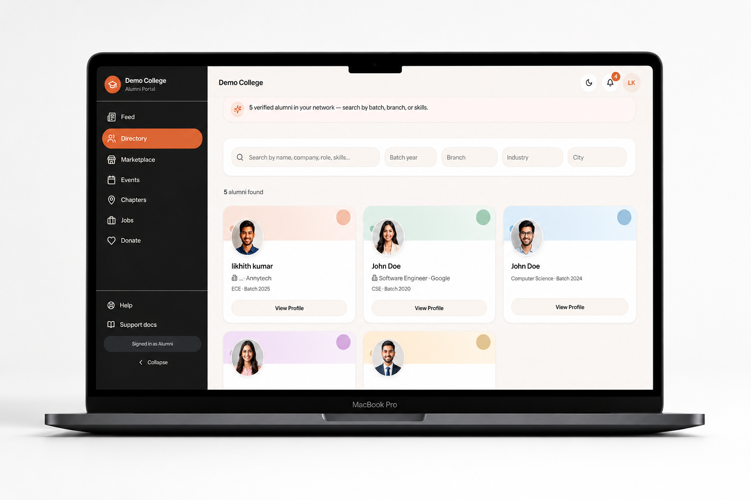 Smart Alumni Directory
